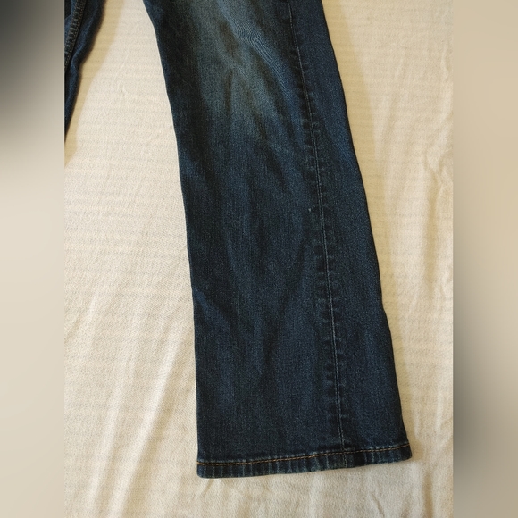 💚 LEVIS 504 Regular Fit Dark Wash Jeans Size 34/30 - Picture 5 of 6